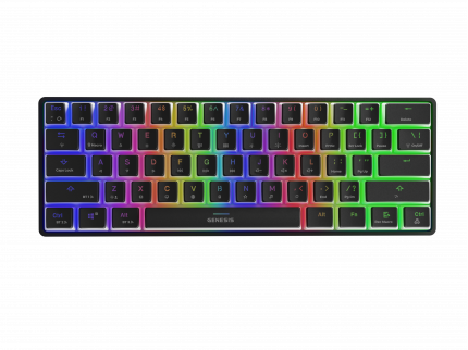 [OUTLET] GAMING KEYBOARD GENESIS THOR 660 US LAYOUT WIRELESS RGB BACKLIGHT MECHANICAL BLACK GATERON RED (POST-1