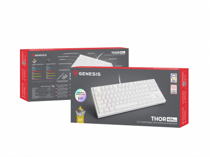 Genesis Thor 404 TKL GATERON WHITE