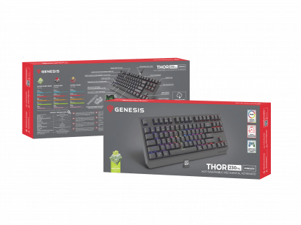 Genesis Thor 230 TKL Wireless OUTEMU SILENT LEMON