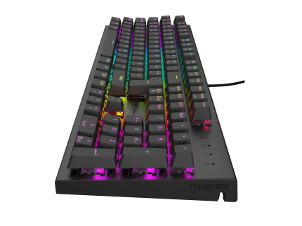 Genesis GAMING KEYBOARD GENESIS THOR 303 DE LAYOUT RGB BACKLIGHT BROWN SWITCH HOT SWAP DE Black (Outemu Brown)