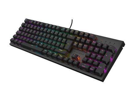 Genesis GAMING KEYBOARD GENESIS THOR 303 DE LAYOUT RGB BACKLIGHT BROWN SWITCH HOT SWAP DE Black (Outemu Brown)