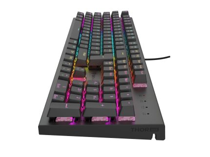 Genesis GAMING KEYBOARD GENESIS THOR 303 DE LAYOUT RGB BACKLIGHT SILENT SWITCH HOT SWAP DE Black (Outemu Peach Silent)