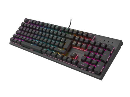 Genesis GAMING KEYBOARD GENESIS THOR 303 DE LAYOUT RGB BACKLIGHT SILENT SWITCH HOT SWAP DE Black (Outemu Peach Silent)