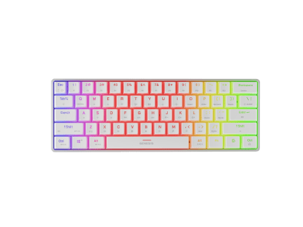 Genesis GAMING KEYBOARD GENESIS THOR 660 G2 US WHITE WIRELESS RGB MECHANICAL GATERON RED WHITE (GATERON RED)