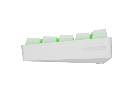 Genesis GAMING KEYBOARD GENESIS THOR 660 G2 US WHITE WIRELESS RGB MECHANICAL GATERON RED WHITE (GATERON RED)
