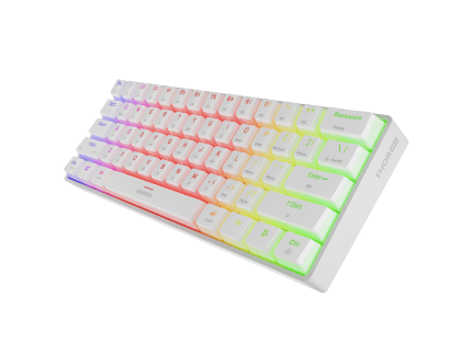 Genesis GAMING KEYBOARD GENESIS THOR 660 G2 US WHITE WIRELESS RGB MECHANICAL GATERON RED WHITE (GATERON RED)