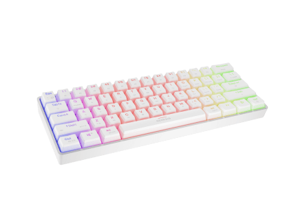 Genesis GAMING KEYBOARD GENESIS THOR 660 G2 US WHITE WIRELESS RGB MECHANICAL GATERON BROWN WHITE (GATERON BROWN)