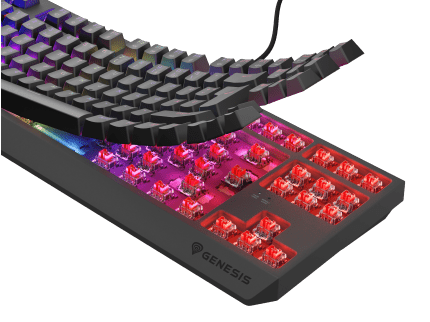 Genesis Thor 230 TKL DE Black (Outemu Red)