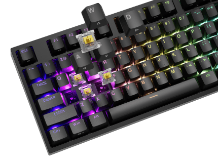 Genesis Thor 404 BLACK (GATERON YELLOW PRO)