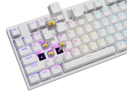 Genesis Thor 404 WHITE (GATERON YELLOW PRO)