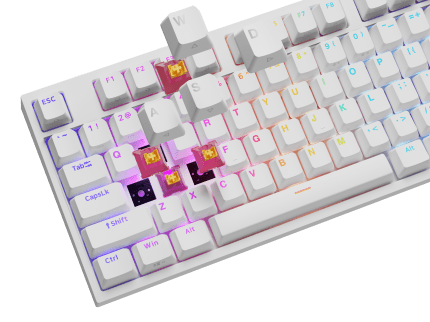 Genesis Thor 404 WHITE (OUTEMU PEACH SILENT V3)