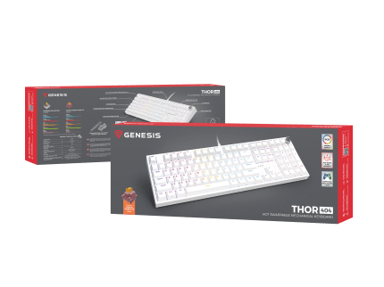 Genesis Thor 404 WHITE (OUTEMU PEACH SILENT V3)