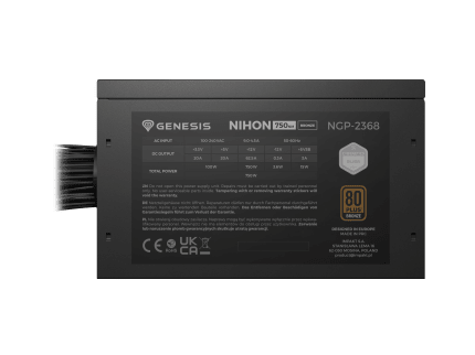 Genesis Nihon 750NM 750W - Black - 80 Bronze