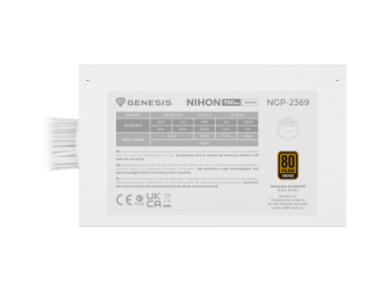 Genesis Nihon 750NM 750W - White - 80+ Bronze